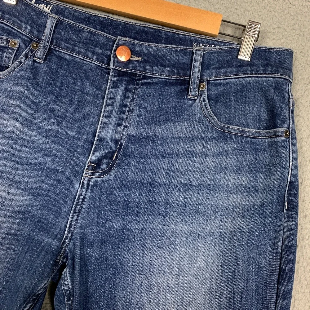 Mugsy Kinzies Jeans Mens 35 x 30 Blue Straight Leg Stretch Denim Casual Flexible